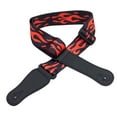 thumbnail image 1 of Ceinture de Guitare Réglable Sangle de Guitare Design Grand et Confortable Accessoire d'Instrument de Musique Durable Motif Flamme à la Mode Performances Parfaites, 1 of 4