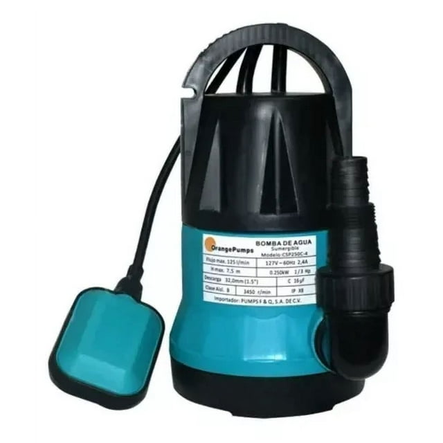 Bomba Sumergible P/agua Limpia Orange Pumps 1 Hp 127 V