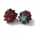 thumbnail image 2 of 20pc Handmade Lampwork Beads Grape Pale Violet Red 14x12mm Hole 1.5mm Shape Fruit, 2 of 2