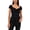 Rich Black, variant on 1.State Womens Cotton Knot-Font T-Shirt
