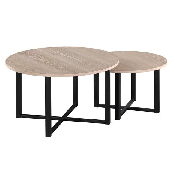 Upper 2Pc Round Coffee Table SeaOat