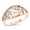 Rose Gold-Tone, variant on Sterling Silver Swirl Fashion Ring Size 10