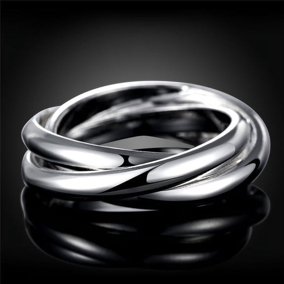 Glossy Copper Ring: Unisex European and American Style Geometric Retro Design Statement Ring for Fashion Enthusiasts
