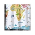thumbnail image 5 of Men's Vintage World Map and Animal Print T-Shirt - Stylish Travel Theme Design with Vivid Geometric Patterns, Regular Version, Crew Neck,, 5 of 6