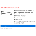 thumbnail image 2 of Front Stabilizer Sway Bar Link Kit - 2 Piece - Compatible with 2005 - 2011 Mercury Mariner 2006 2007 2008 2009 2010, 2 of 2