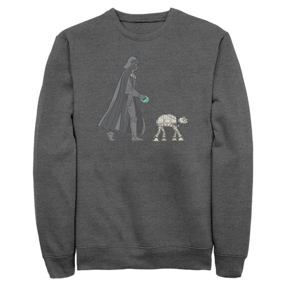 Mens Star Wars Darth Vader AT-AT Walking the Dog Sweatshirt