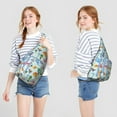 thumbnail image 4 of Dino Lover's Chest Bag&nbsp;- Jurassic World Inspired Crossbody Pack, Adjustable Strap Sling Bag (Dinosaur Skeleton Design, Multi-Pocket), 4 of 4