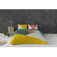 thumbnail image 3 of Gouchee Home Albers Geometric Queen 3-Piece Duvet Cover Set – Modern Cotton Percale Bedding, Reversible & OEKO-TEX® Certified, 3 of 3