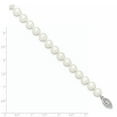 thumbnail image 2 of Primal Silver Sterling Silver Rhodium-plated 7-8mm White Freshwater Cultured Pearl Bracelet, 2 of 4