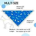 thumbnail image 4 of Summer Dog Bandanas 2 Large Pack,Yellow Rubber Ducky，Blue Ocean Sharks Reversible Adjustable Triangle Pet Scarves for Boy and Girl,Cute Animals Bandana for Small Medium Large Dogs Cats(Medium), 4 of 5