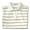 Ivory/Apple Green, variant on Monterey Club Ladies Cotton Stripes V-Neck Sleeveless Golf Polo Shirt #2209