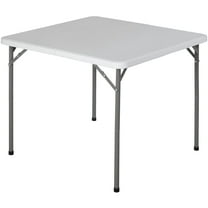 SSyao 34'' Fold in Half Small Card Table for Outdoor Indoor for Camping Dining Party