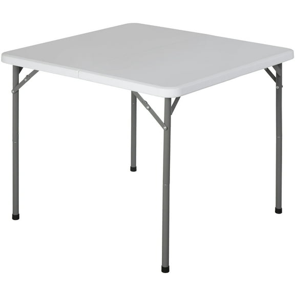 SSyao 34'' Fold in Half Small Card Table for Outdoor Indoor for Camping Dining Party