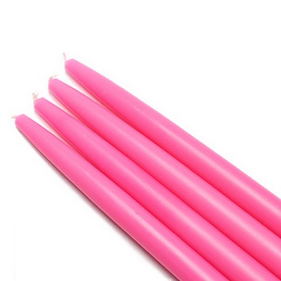Jeco CEZ090_12 10" Hot Pink Taper Candles (144pcs/Case) Bulk Walmart