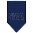 thumbnail image 2 of Trouble Maker Rhinestone Bandana Navy Blue Small, 2 of 2