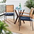 thumbnail image 4 of Sunbrella  Indigo Blue Indoor/Outdoor Chair Pad Set, Corded 21" x 19" x 2", 4 of 5