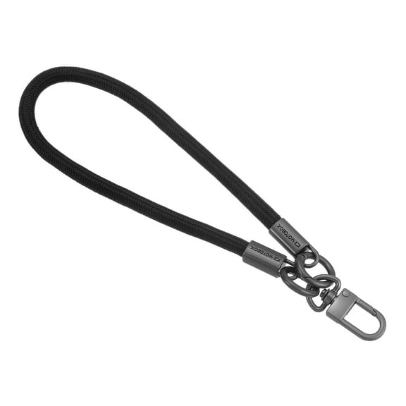 Uxcell Keychain Wristlet Lanyard, 15.75 inch Long Braided Wrist Lanyard for Keys, Car Keys (Black)