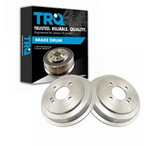 TRQ Rear Brake Drum Pair LH Driver & RH Passenger Sides for Rio Accent New BRA71635