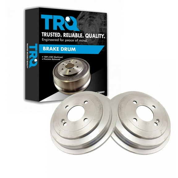 TRQ Rear Brake Drum Pair LH Driver & RH Passenger Sides for Rio Accent New BRA71635