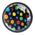 thumbnail image 2 of 4 Pcs Colorful Dots Knobs for Kitchen Cabinet Cupboard Dresser Bookcase Drawer Pulls Handles Round Home Decor, 2 of 7
