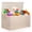 Extra Extra Large Beige, variant on LargeBox Storage with Lid, Collapsible Sturdy  Chest Storage 25"x 13" x 16" (Linen Gray)