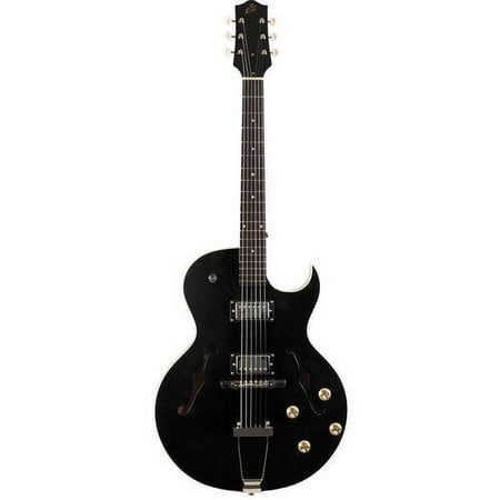 The Loar LH-304T Archtop Thinbody Cutaway 6-String Guitar with Humbuckers - Black