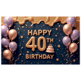 thumbnail image 7 of Glitter Design Happy Birthday Banner Balloon Decoration Happy 40 Birthday Confetti Design for Birthday Party Indoor Decoration Photo Shoot, 7 of 7