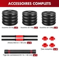 thumbnail image 4 of WRITWAA 1Set Gym Accessories Red Adjustable Dumbbell for Fitness Training and Muscle Sculpting, 4 of 5