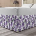 thumbnail image 1 of Botanical Bed Skirt, Burgeoning Bluebells Meadow Flowers Efflorescence Fresh Garden, Elastic Bedskirt Dust Ruffle Wrap Around for Bedding Decor, 4 Sizes, Lavender Yellow, by Ambesonne, 1 of 2