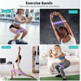 thumbnail image 5 of Resistance Loop Exercise Bands Exercise Bands for Home Fitness, Stretching, Strength Training, Physical Therapy,Elastic Workout Bands for Women Men Kids, Set of 5, 5 of 5