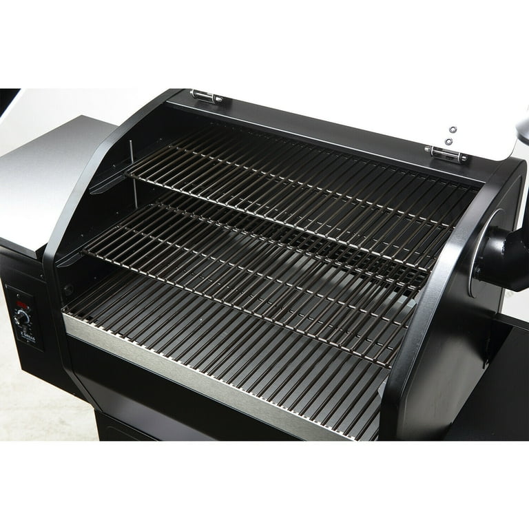 Z Grills 10002E Smart Wood Pellet Grill 8 in 1 Outdoor BBQ Smoker 1060 Sq Inches Cooking Area Barbecue Grill Stainless and Black, Size: ZPG-10002E