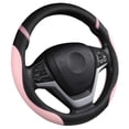 thumbnail image 2 of Funda de volante Cxtiy de piel para coche, 38 cm, color rosa, 2 of 6
