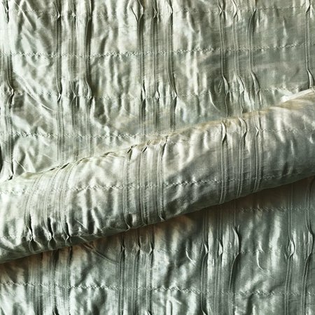 Seafoam Green Triple Twist Pleat Taffeta Upholstery Fabric 54" by the Yard