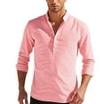 thumbnail image 1 of Xdzjlr Polo pour Hommes Été Rayé Manches Longues T-Shirts Amples TG, 1 of 4