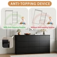 thumbnail image 5 of YouTrend 9 Black Drawer Dresser W/ Hidden Handles,Modern Adult Wood Dresser for Bedroom, Living Room, Hallway, 5 of 9