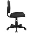 thumbnail image 3 of Scranton & Co Contemporary Fabric Armless Ergonomic Task Office Chair in Black, 3 of 4