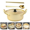 thumbnail image 3 of Tineasur Anti Scalding Golden Aluminum Pot for Soup Noodles Cooking Easy to Clean 1 Set, 3 of 6