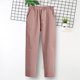 thumbnail image 2 of Odeerbi Niños Niñas Pantalones de Traje de Cintura Elástica Pantalones de Vestido de Color Sólido Pantalones de Uniforme Escolar Con Bolsillos, 2 of 7