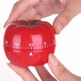 thumbnail image 2 of Temporizador de cocina, temporizador de cocina de 60 minutos, bonita forma de tomate, rotación de 360 ​​grados, temporizador de cocina mecánico, temporizador de cuenta regresiva, para aprender a coci, 2 of 4