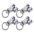 thumbnail image 1 of 4 rodillos para riel de cortina con poleas metálicas para montaje en techo, accesorios flexibles y resistentes para riel de cortina (color de los accesorios aleatorio)., 1 of 7