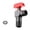 Red, variant on QSTDGVPW Angle Valve Copper Bathroom Kitchen Sink Stop Valve for Bathroom Sink Faucet Blue