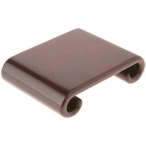 Plymor Walnut Scroll Wood Veneer Footed Display Base, 4" W x 3" D x 1" H (3.25" x 2.875" Display Area), Pack of 2