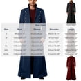 thumbnail image 3 of Hulanddfd Mens Coat Long Trench Coat, Stand Collar Zip Up Outerwear with Pockets, Casual Winter Top, 3 of 6