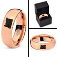 thumbnail image 4 of Tungsten Oregon The Beaver State Band Ring 7mm Men Women Comfort Fit 18k Rose Gold Dome Polished, 4 of 4