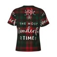 thumbnail image 6 of Vsdgher Wonderful Time Christmas Print Men's Dry Fit Mesh Athletic Shirts Moisture Wicking Tennis T-Shirt Tops, 6 of 9