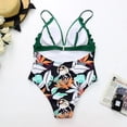 thumbnail image 3 of Traje de baño de una pieza HUOGUO, sexy, con estampado de flores, monokini para mujer, 3 of 4