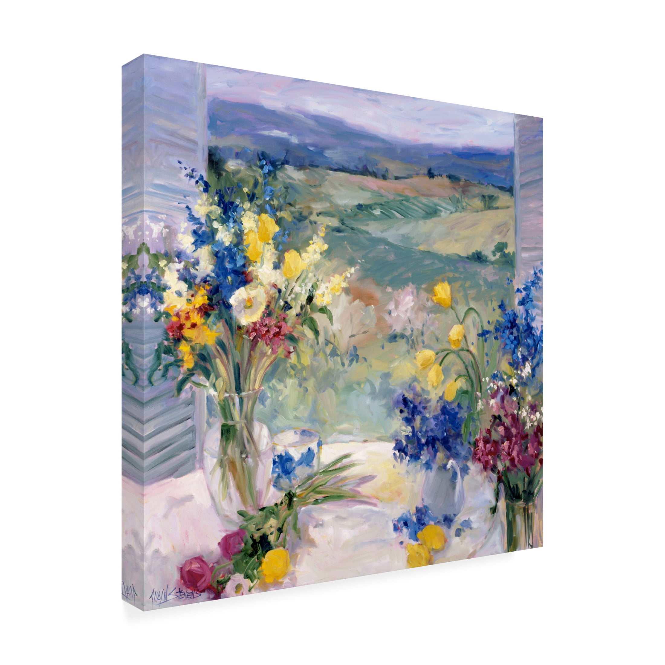 Trademark Fine Art Allayn Stevens Tuscany Floral I Canvas Wall Art