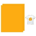 thumbnail image 1 of Uxcell 2 Hojas de Vinilo Puff 3D Transferencia de Calor 12x10 Pulgadas Naranja Amarillo para Camisetas y Proyectos de Tela DIY, 1 of 7