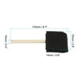 thumbnail image 2 of Unique Bargains 3' Paint Sponges for Painting, 50 Pack Rectangle Painting Sponge Foam Brush Wooden Handle, Black, 2 of 7