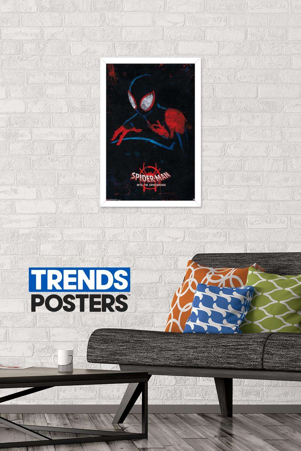Marvel Spider-Man - Into The Spider-Verse - Shadow Wall Poster, 14.725" x 22.375", Framed